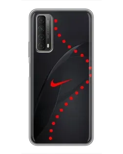 Чехол для Huawei P Smart 2021 с картинкой «Абстрактный дизайн Nike»