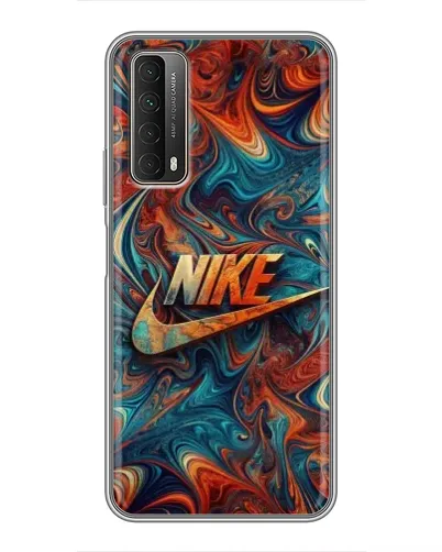 Чехол для Huawei P Smart 2021 с картинкой «Nike в абстракции»
