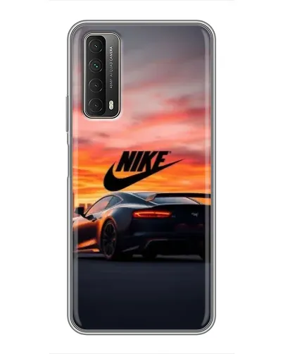 Чехол для Huawei P Smart 2021 с картинкой «Nike и суперкар»