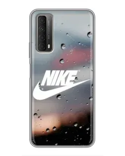 Чехол для Huawei P Smart 2021 с картинкой «Nike в стиле ретро»