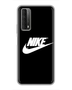Чехол для Huawei P Smart 2021 с картинкой «Мазки краски Nike»