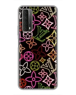 Чехол для Huawei P Smart 2021 с картинкой «Неоновый микс Nike»