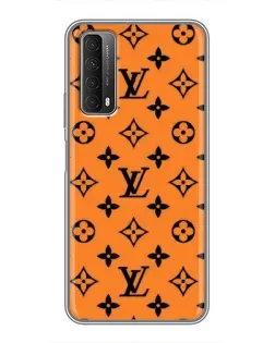 Чехол для Huawei P Smart 2021 с картинкой «Оранжевый стиль LV»