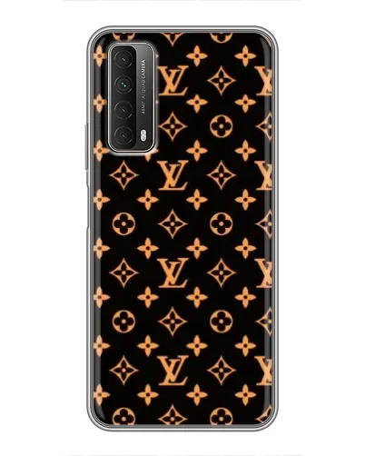 Чехол для Huawei P Smart 2021 с картинкой «Золотая монограмма LV»