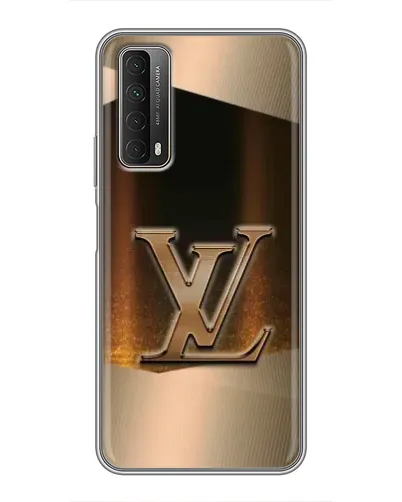 Чехол для Huawei P Smart 2021 с картинкой «LV — золотое сияние»