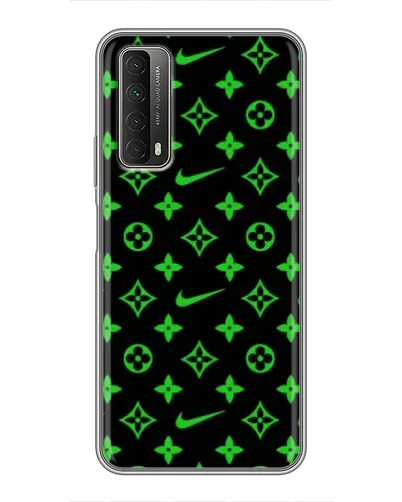 Чехол для Huawei P Smart 2021 с картинкой «Неоновый принт LV»