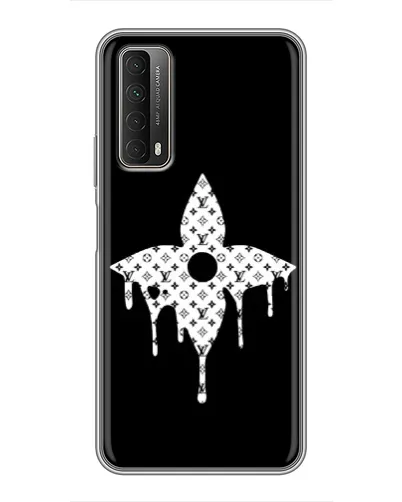 Чехол для Huawei P Smart 2021 с картинкой «Цветочная монограмма»
