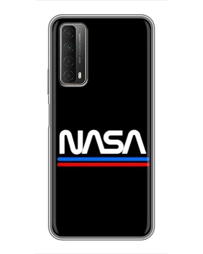 Чехол для Huawei P Smart 2021 с картинкой «NASA — классика Red Blue»