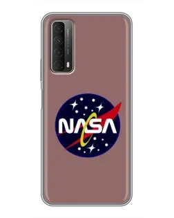Чехол для Huawei P Smart 2021 с картинкой «NASA — ретро космос»