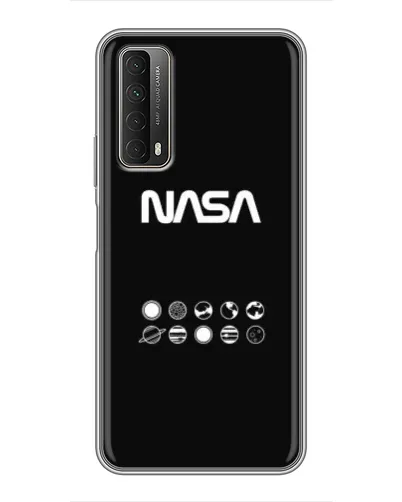 Чехол для Huawei P Smart 2021 с картинкой «NASA — технический принт»