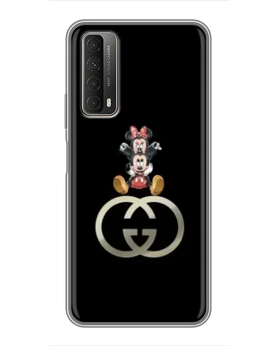 Чехол для Huawei P Smart 2021 с картинкой «Минни Маус на лого»