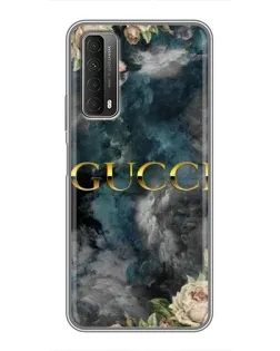 Чехол для Huawei P Smart 2021 с картинкой «Абстрактные цветы Gucci» Чехол для Huawei P Smart 2021 с картинкой «Абстрактные цветы Gucci»