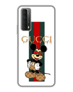 Чехол для Huawei P Smart 2021 с картинкой «Микки Маус Gucci — полосы» Чехол для Huawei P Smart 2021 с картинкой «Микки Маус Gucci — полосы»