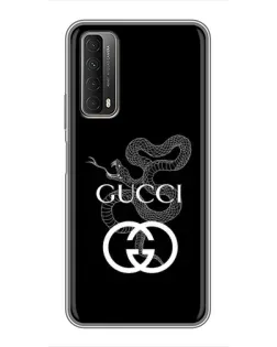 Чехол для Huawei P Smart 2021 с картинкой «Gucci — серебряная змея» Чехол для Huawei P Smart 2021 с картинкой «Gucci — серебряная змея»