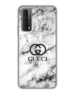 Чехол для Huawei P Smart 2021 с картинкой «Gucci — мраморный шик» Чехол для Huawei P Smart 2021 с картинкой «Gucci — мраморный шик»