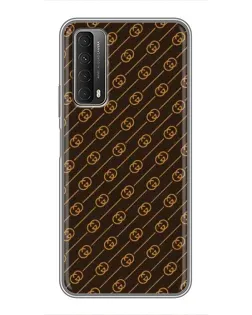 Чехол для Huawei P Smart 2021 с картинкой «Gucci — золотые диагонали» Чехол для Huawei P Smart 2021 с картинкой «Gucci — золотые диагонали»
