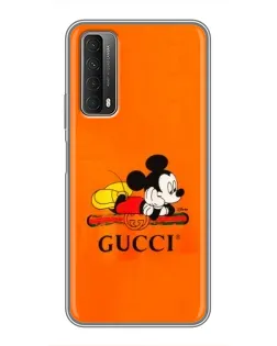 Чехол для Huawei P Smart 2021 с картинкой «Микки Маус Gucci — оранж» Чехол для Huawei P Smart 2021 с картинкой «Микки Маус Gucci — оранж»