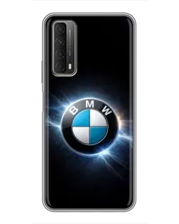 Чехол для Huawei P Smart 2021 с картинкой «BMW — неоновое сияние» Чехол для Huawei P Smart 2021 с картинкой «BMW — неоновое сияние»