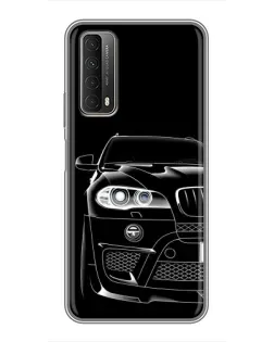 Чехол для Huawei P Smart 2021 с картинкой «Темный силуэт BMW» Чехол для Huawei P Smart 2021 с картинкой «Темный силуэт BMW»
