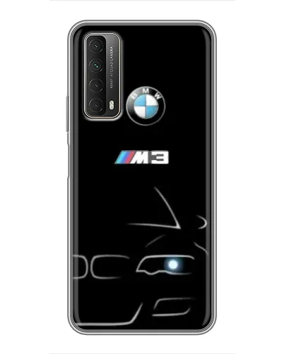 Чехол для Huawei P Smart 2021 с картинкой «Минималистичный принт BMW M3»