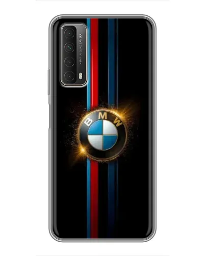 Чехол для Huawei P Smart 2021 с картинкой «BMW M-Power неон»