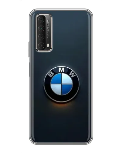 Чехол для Huawei P Smart 2021 с картинкой «Логотип BMW — минимализм»