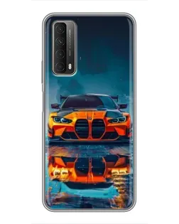 Чехол для Huawei P Smart 2021 с картинкой «BMW — золотая эмблема» Чехол для Huawei P Smart 2021 с картинкой «BMW — золотая эмблема»