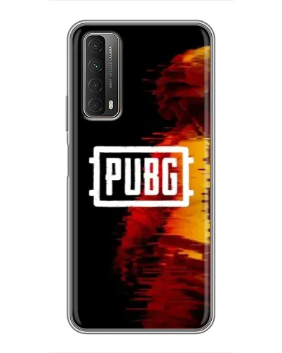 Чехол для Huawei P Smart 2021 с картинкой «Яркий логотип PUBG»