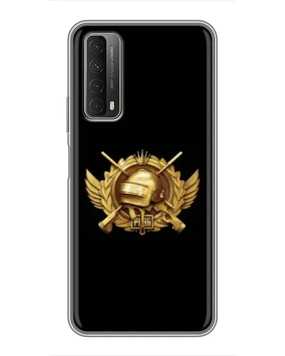 Чехол для Huawei P Smart 2021 с картинкой «PUBG — оранжевый градиент»