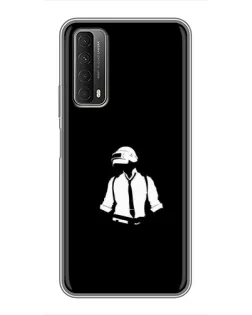 Чехол для Huawei P Smart 2021 с картинкой «PUBG — белый шлем» Чехол для Huawei P Smart 2021 с картинкой «PUBG — белый шлем»
