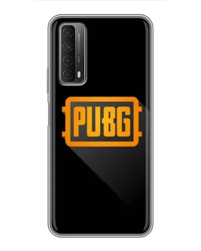 Чехол для Huawei P Smart 2021 с картинкой «PUBG — рамка лого»