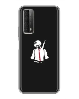 Чехол для Huawei P Smart 2021 с картинкой «PUBG — силуэт воина» Чехол для Huawei P Smart 2021 с картинкой «PUBG — силуэт воина»