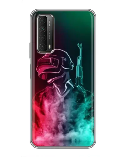 Чехол для Huawei P Smart 2021 с картинкой «PUBG — огненный воин»