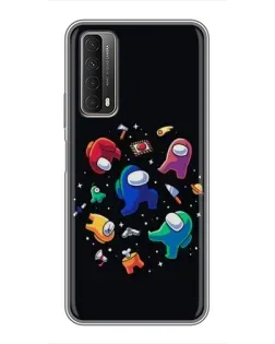 Чехол для Huawei P Smart 2021 с картинкой «Among Us космос» Чехол для Huawei P Smart 2021 с картинкой «Among Us космос»
