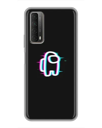 Чехол для Huawei P Smart 2021 с картинкой «Among Us неон»