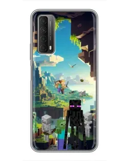 Чохол для Huawei P Smart 2021 з картинкою «Ендермен у лісі»