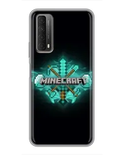 Чохол для Huawei P Smart 2021 з картинкою «Minecraft Diamond лого»