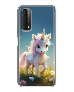 Чехол для Huawei P Smart 2021 с картинкой «Единорог на поляне» Чехол для Huawei P Smart 2021 с картинкой «Единорог на поляне»