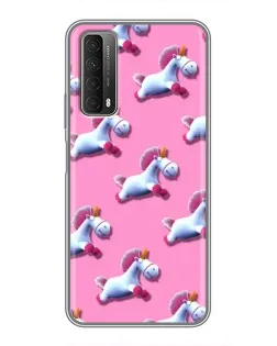 Чехол для Huawei P Smart 2021 с картинкой «Единороги на розовом» Чехол для Huawei P Smart 2021 с картинкой «Единороги на розовом»