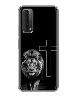Чехол для Huawei P Smart 2021 с картинкой «Лев и Крест» Чехол для Huawei P Smart 2021 с картинкой «Лев и Крест»