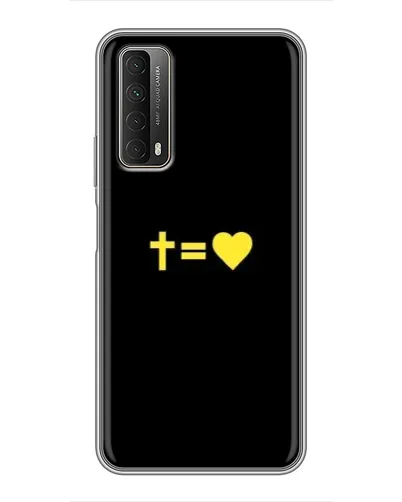Чехол для Huawei P Smart 2021 с картинкой «Сердце и Крест»