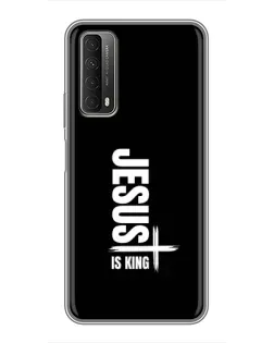 Чехол для Huawei P Smart 2021 с картинкой «Вертикаль веры Jesus»