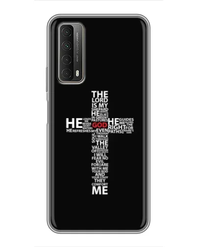 Чехол для Huawei P Smart 2021 с картинкой «Текстовый крест» Чехол для Huawei P Smart 2021 с картинкой «Текстовый крест»