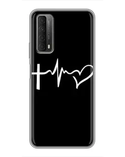 Чехол для Huawei P Smart 2021 с картинкой «Пульс веры» Чехол для Huawei P Smart 2021 с картинкой «Пульс веры»