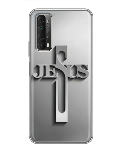 Чехол для Huawei P Smart 2021 с картинкой «Металлический крест Jesus» Чехол для Huawei P Smart 2021 с картинкой «Металлический крест Jesus»