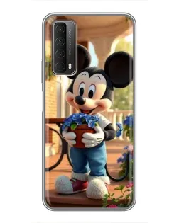 Чехол для Huawei P Smart 2021 с картинкой «Микки садовод»