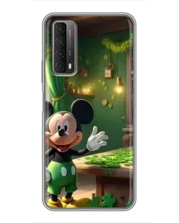 Чехол для Huawei P Smart 2021 с картинкой «Микки в мастерской»