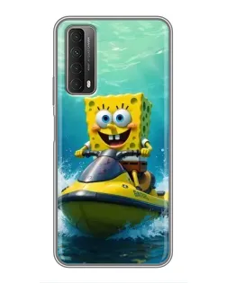 Чохол для Huawei P Smart 2021 з картинкою «Спанч Боб на гідроциклі» Чохол для Huawei P Smart 2021 з картинкою «Спанч Боб на гідроциклі»