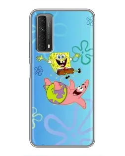 Чохол для Huawei P Smart 2021 з картинкою «Спанч Боб та Патрік»
