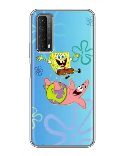 Чохол для Huawei P Smart 2021 з картинкою «Спанч Боб та Патрік»
